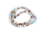 Margele regalite (jasp imperial) sfere 6mm (sirag) - bleu maro