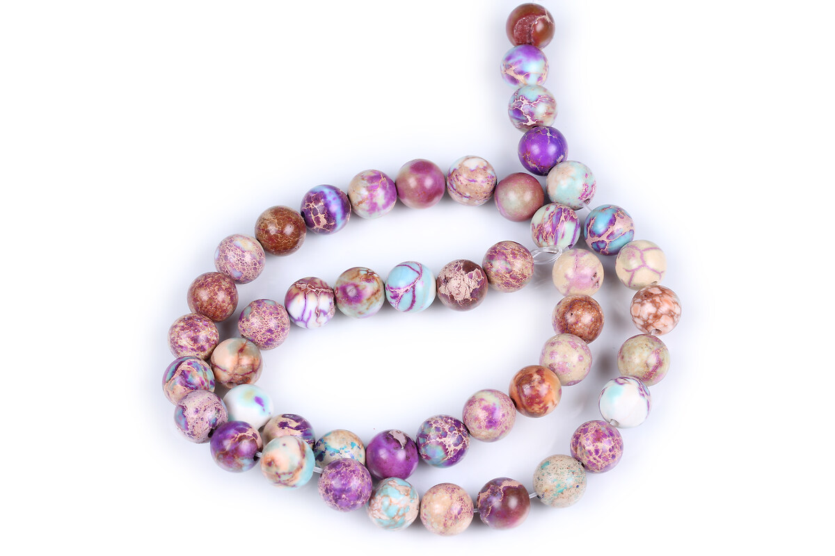 Margele regalite de sinteza (jasp imperial) sfere 8mm (sirag) - violet bleu