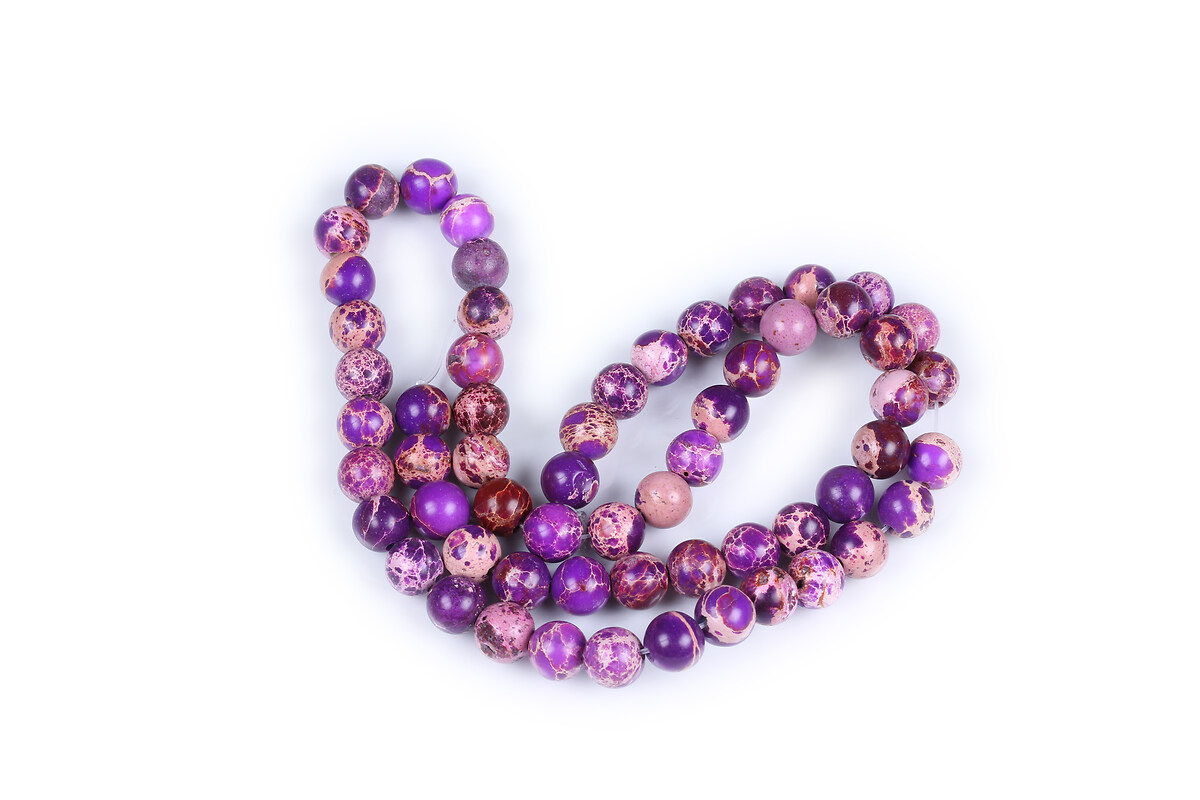 Margele regalite de sinteza (jasp imperial) sfere 6mm (sirag) - violet