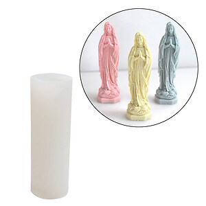 Matrita din silicon pentru ceara - matrita lumanare Fecioara Maria 14x4,6cm