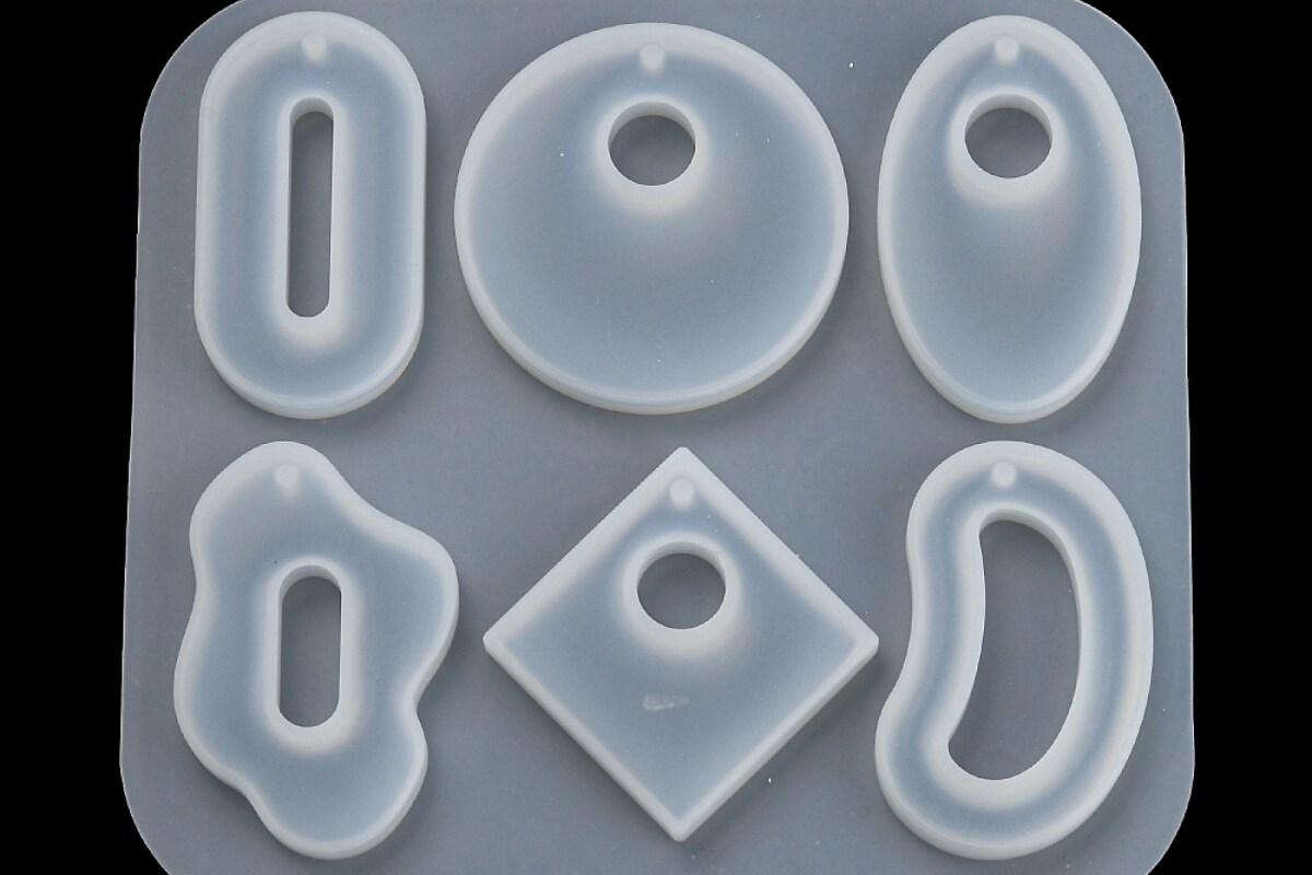Matrita din silicon pentru pandantive din rasina 110x120x12mm