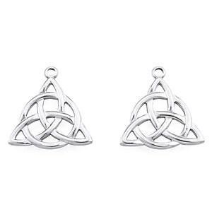 Charm otel inoxidabil 201, nod Trinity - 27x25,5x2,5mm