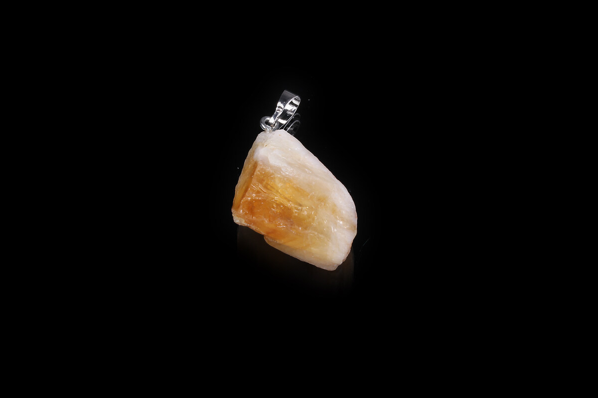 Pandantiv citrine nugget 42x23mm