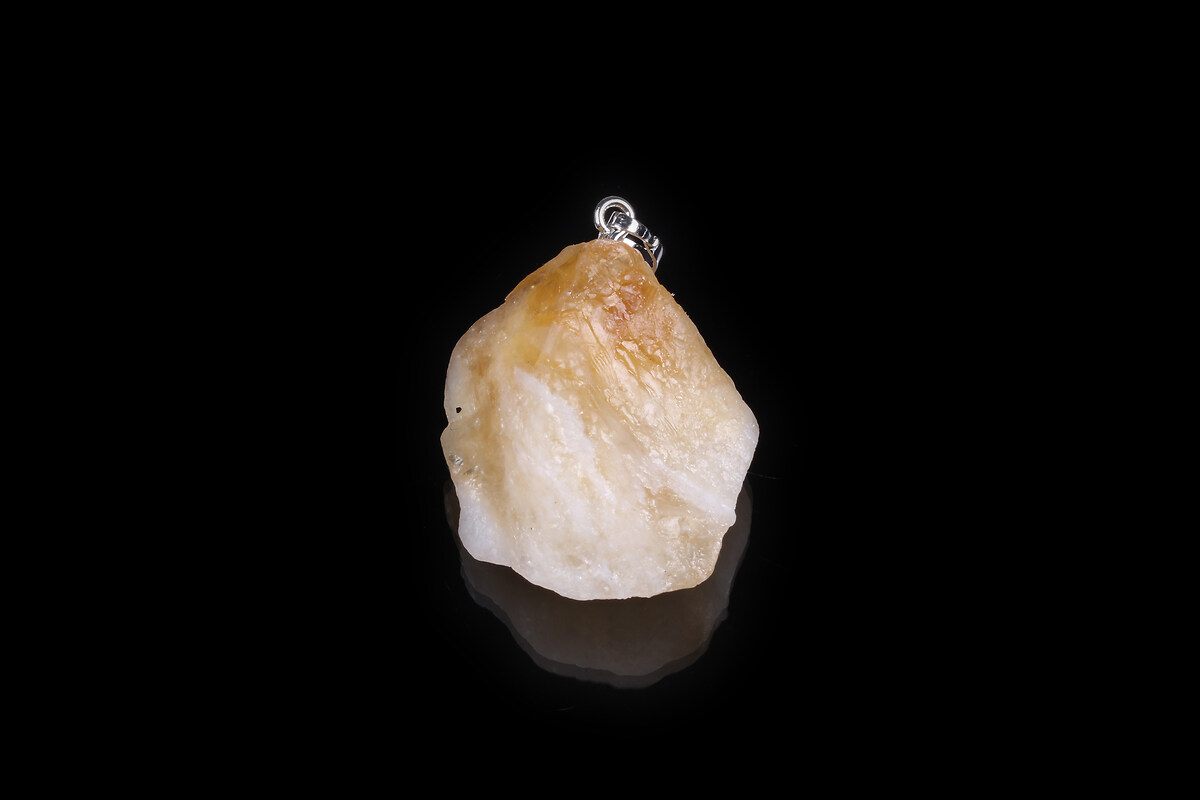 Pandantiv citrine nugget 40x29mm