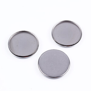 Baza cabochon otel inoxidabil antialergic 316, 17,5x1,5mm, interior 16mm