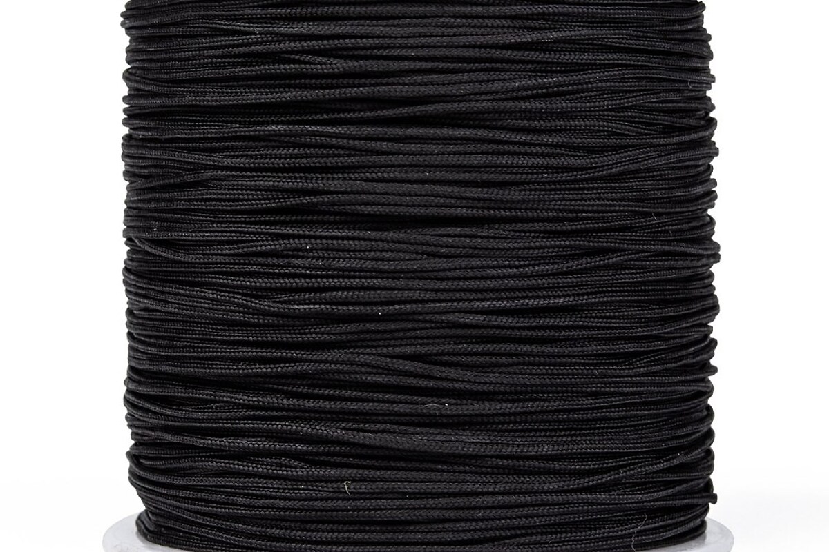 Snur nylon grosime 1mm, rola de aprox. 90m - negru