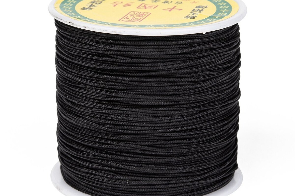 Snur nylon grosime 1mm, rola de aprox. 90m - negru