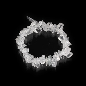 Bratara pe elastic cu chipsuri cuart de stanca sintetic 17-22cm