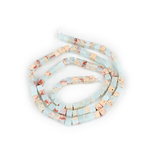 Margele regalite de sinteza Shoushan cub 3-3,5x3-3,5mm (sirag)