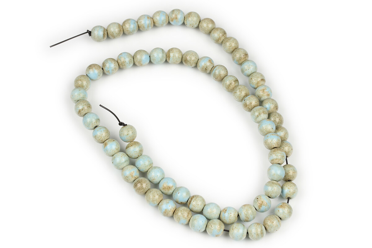 Margele Rainbow Alashan Agate sfere 6mm (sirag) - nisipiu albastru