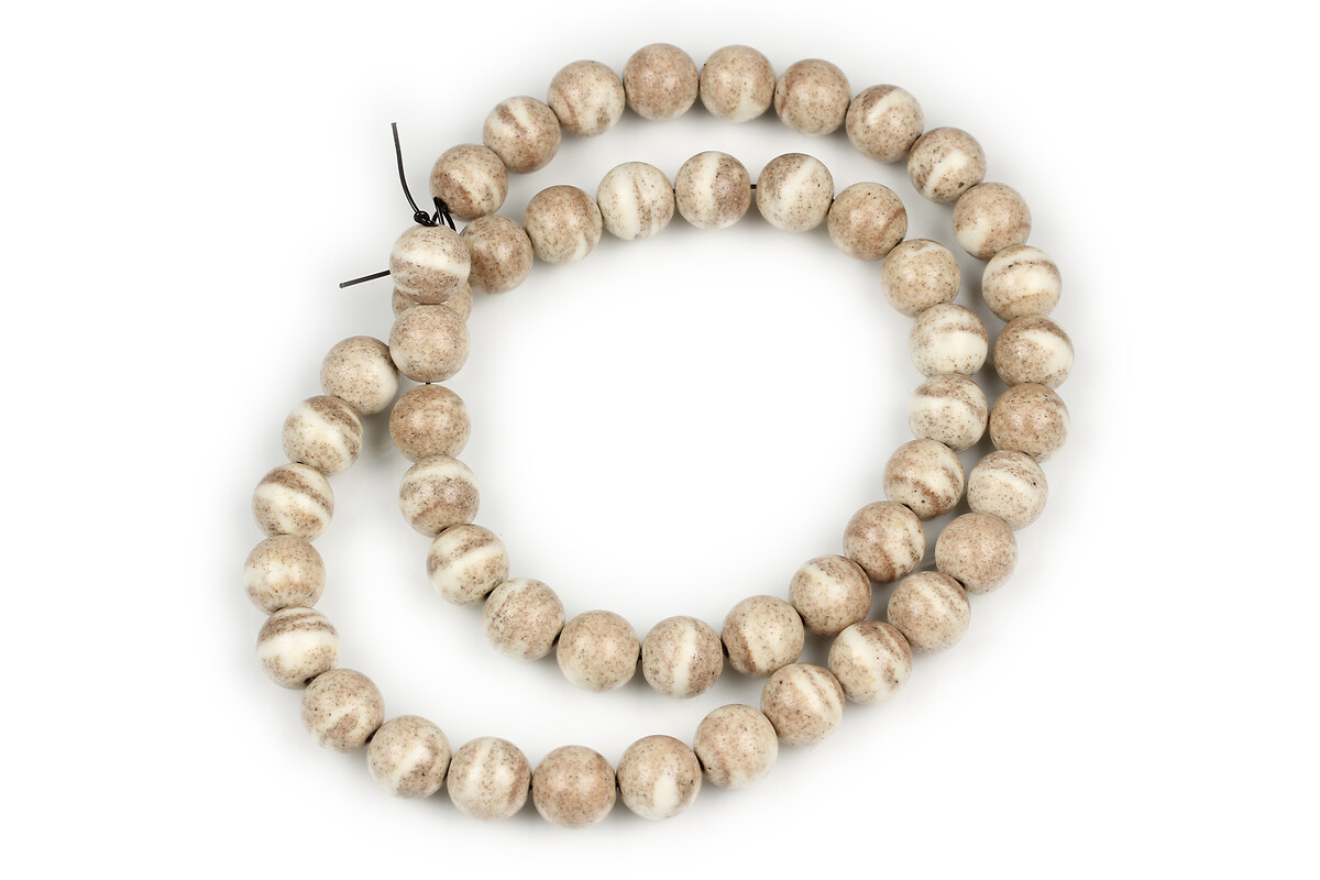 Margele Rainbow Alashan Agate sfere 8mm (sirag) - nisipiu alb