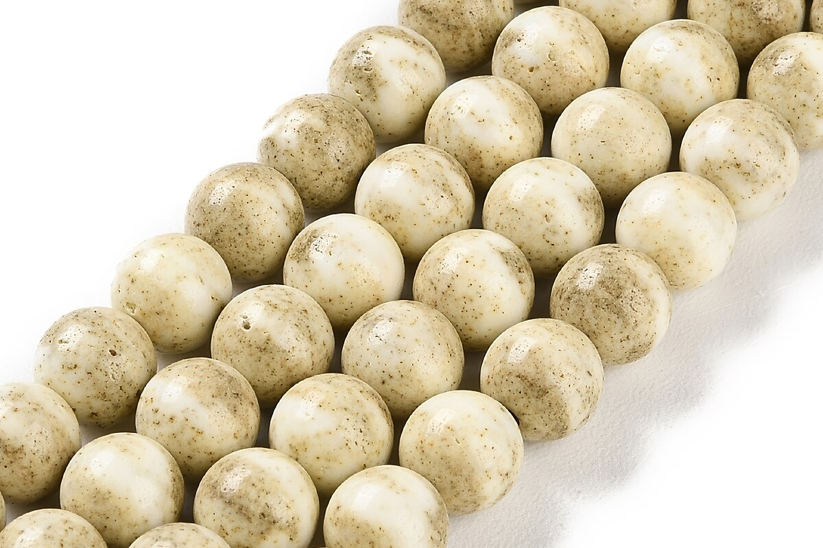 Margele Rainbow Alashan Agate sfere 6mm (sirag) - nisipiu