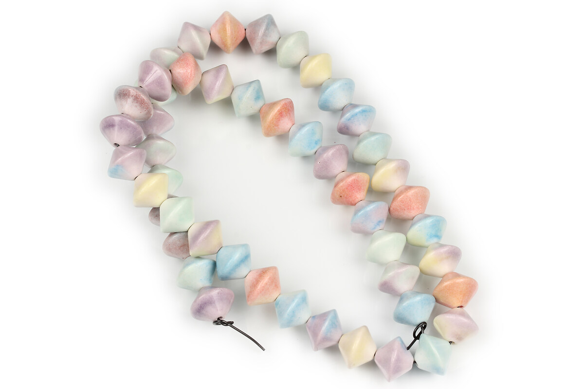 Margele Rainbow Alashan Agate rondele 10,5x8-10mm (sirag) - pastel