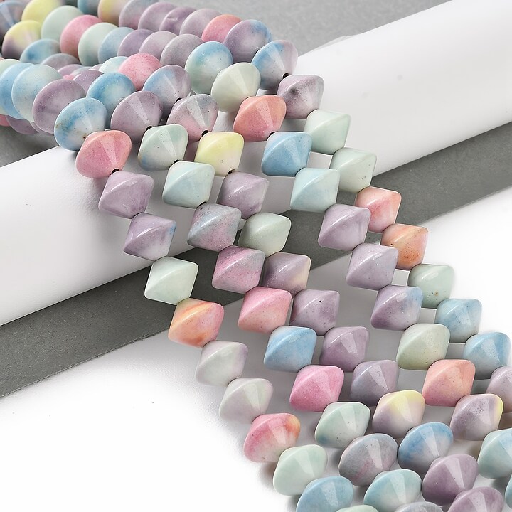 Margele Rainbow Alashan Agate rondele 10,5x8-10mm (sirag) - pastel