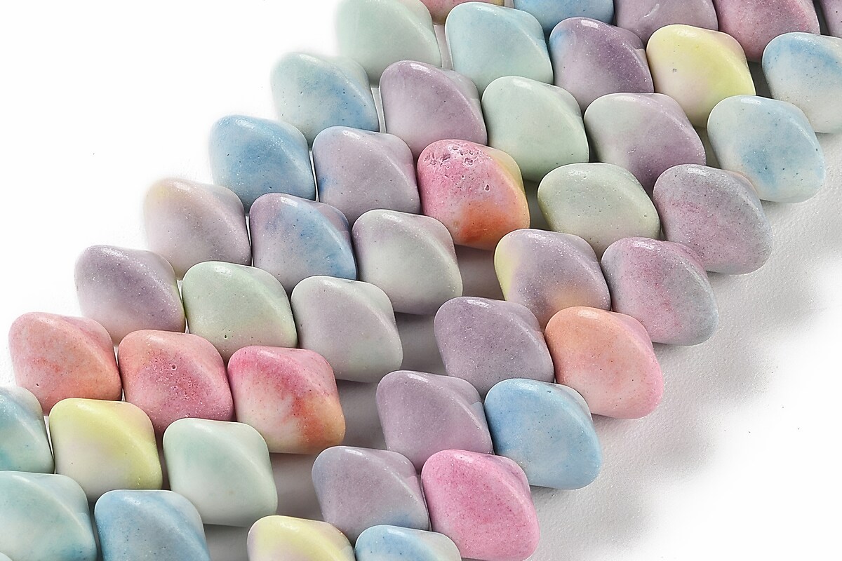 Margele Rainbow Alashan Agate rondele 10,5x8-10mm (sirag) - pastel