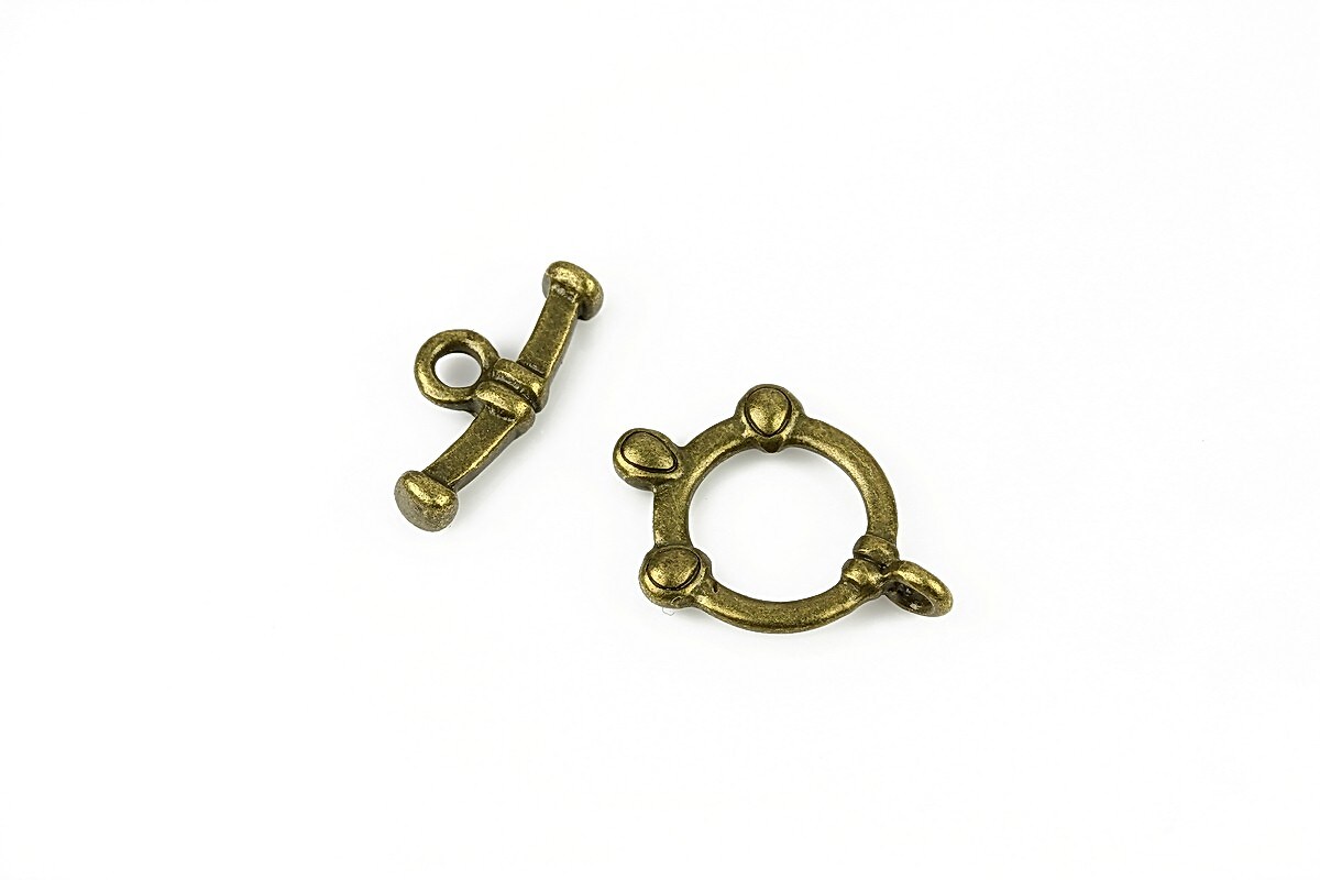 Inchizatoare toggle bronz 20x15mm