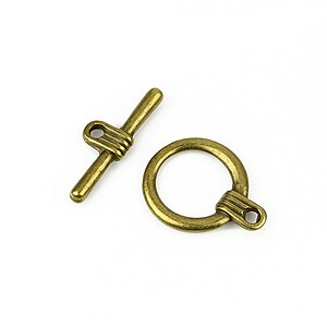 Inchizatoare toggle bronz 20x15,5mm