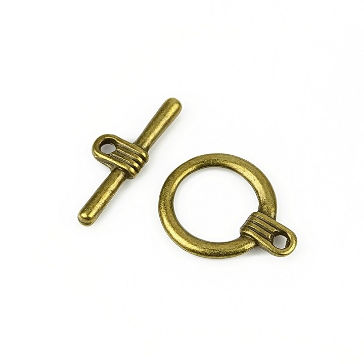 Inchizatoare toggle bronz 20x15,5mm