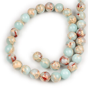Margele regalite de sinteza Shoushan sfere 10mm (sirag)