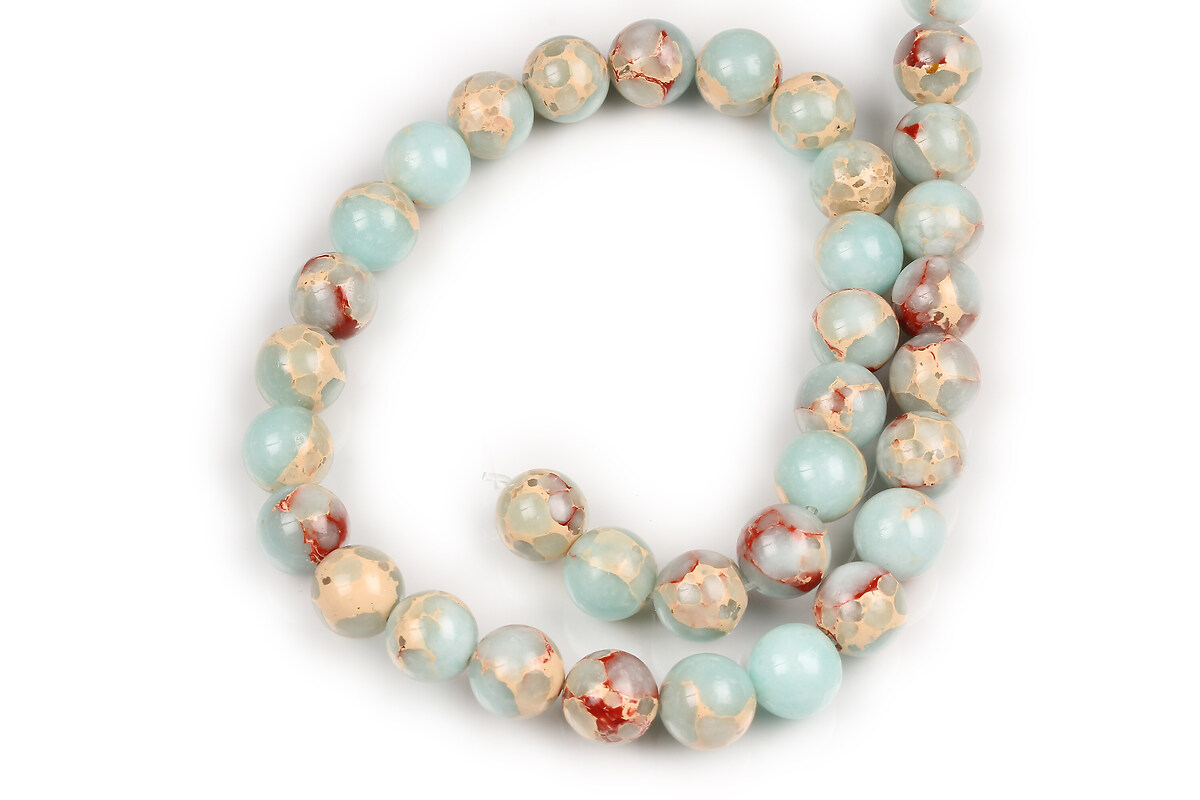 Margele regalite de sinteza Shoushan sfere 10mm (sirag)