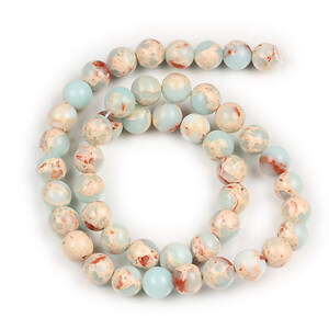 Margele regalite de sinteza Shoushan sfere 8mm (sirag)