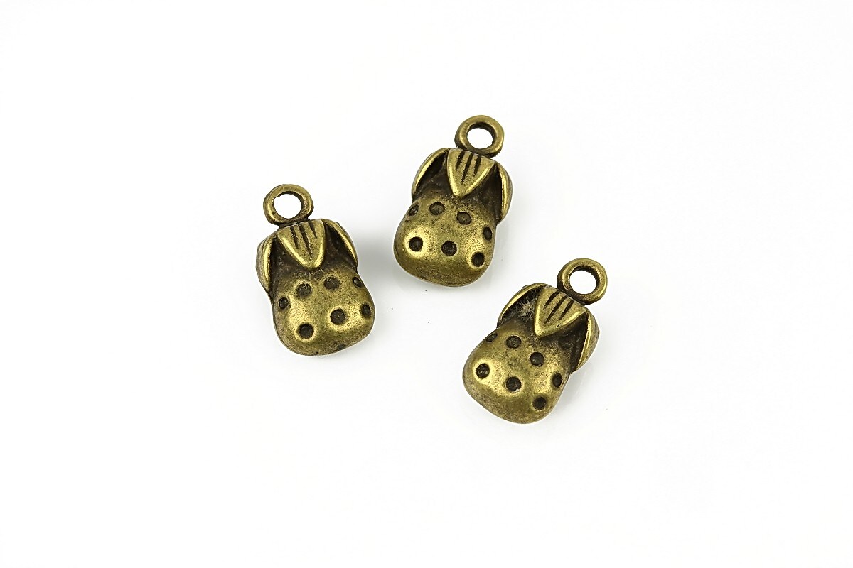 Charm bronz ananas 16x8,5mm