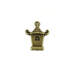 Charm bronz pagoda 21,5x16mm