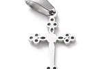 Pandantiv otel inoxidabil 304, cruce 20x13mm