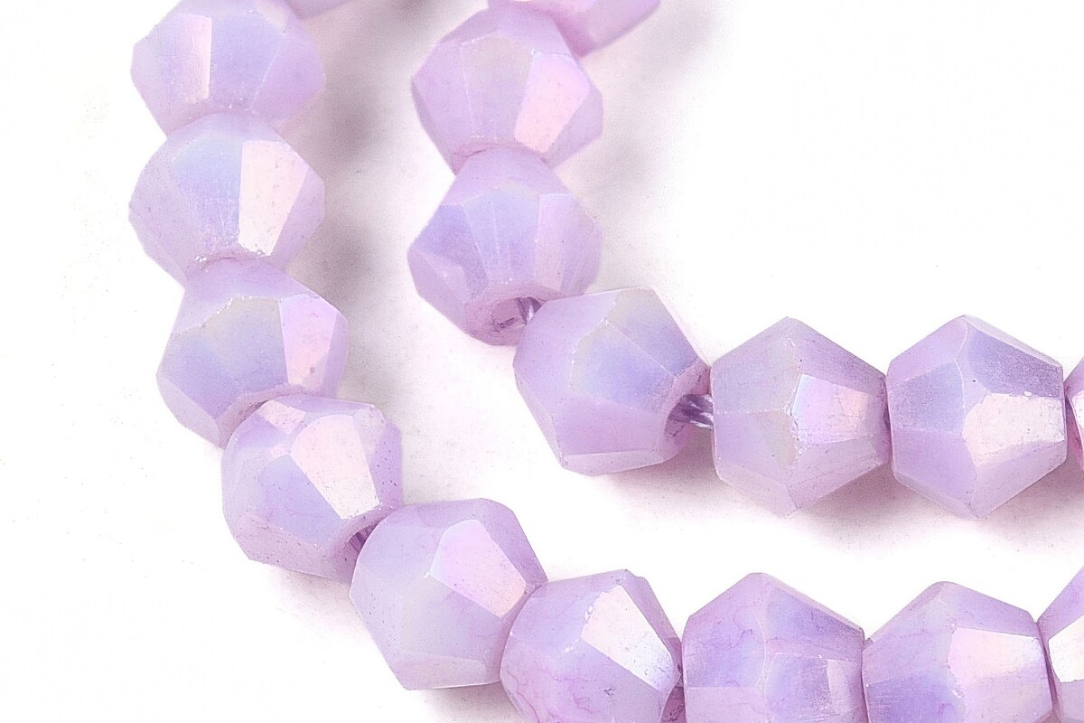 Margele cristal biconic electroplacat 4x4,2mm (sirag) - mov lila placat AB