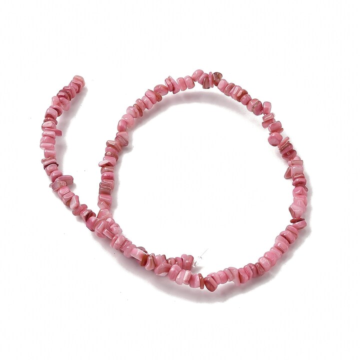 Sirag margele sidef nuggets 4,5-9x4,5-7mm - roz inchis