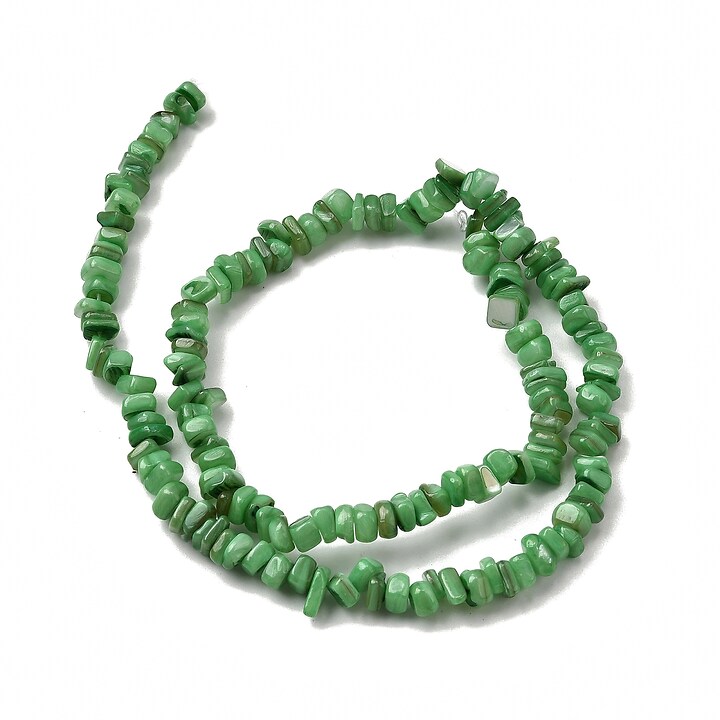 Sirag margele sidef nuggets 4,5-9x4,5-7mm - verde