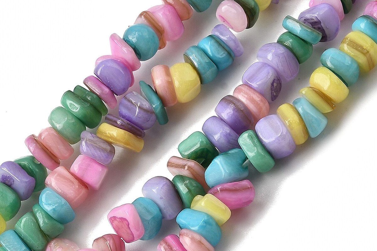 Sirag margele sidef nuggets 4,5-9x4,5-7mm - mix