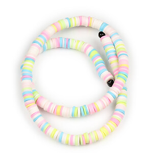 Sirag margele Heishi rondele din lut polimeric 6x0,5-1mm - mix