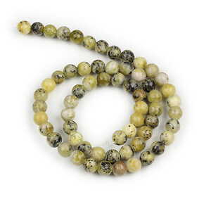 Margele jasp verde sfere 6mm (sirag)
