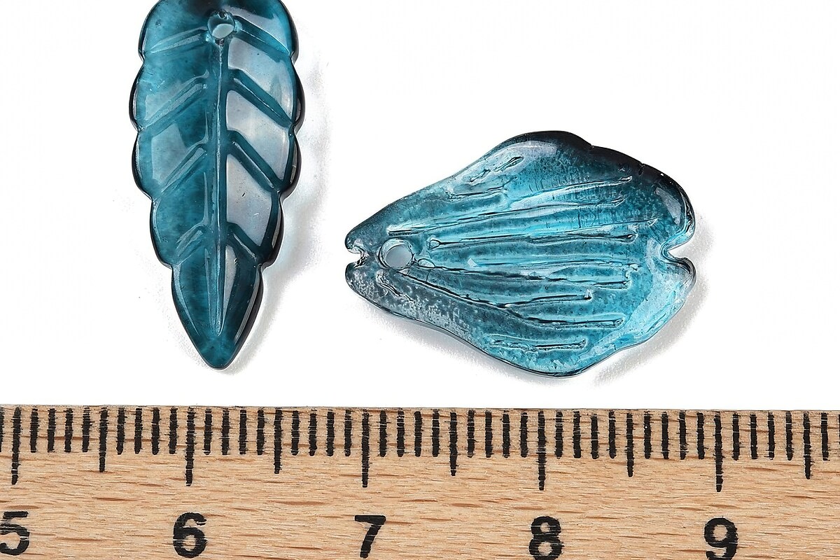 Margele de sticla gradient forme mixte 8-23x8-20mm - turcoaz inchis (50 grame)