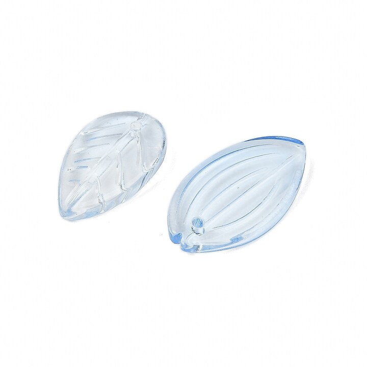 Margele de sticla gradient forme mixte 8-23x8-20mm - albastru deschis (50 grame)