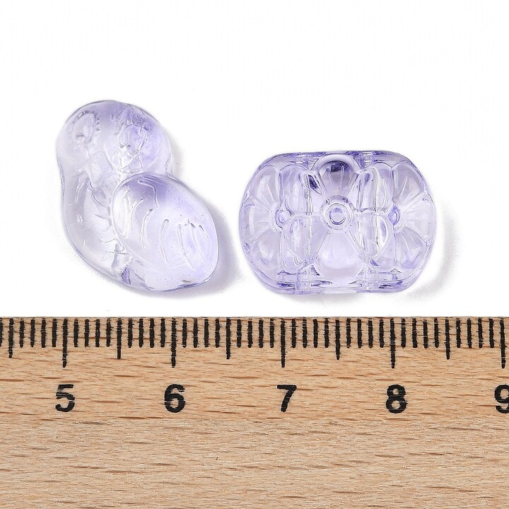 Margele de sticla gradient forme mixte 8-23x8-20mm - mov liliac (50 grame)