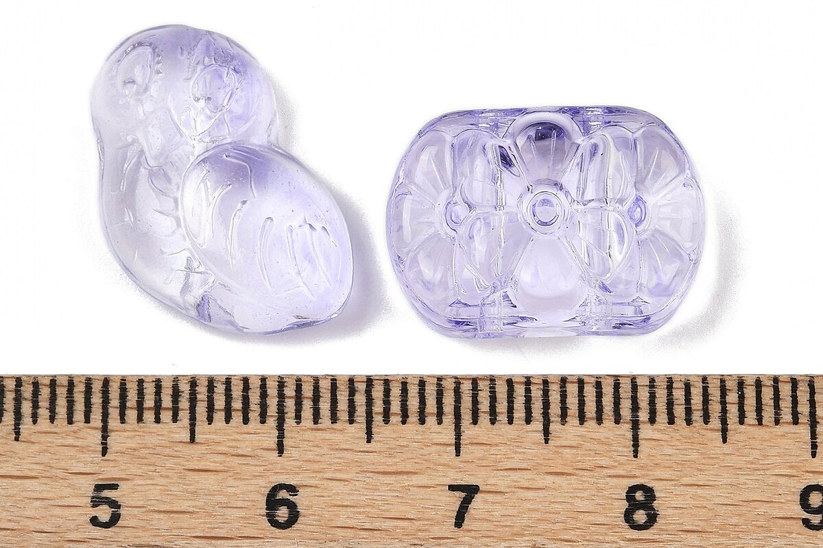 Margele de sticla gradient forme mixte 8-23x8-20mm - mov liliac (50 grame)