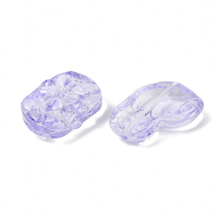 Margele de sticla gradient forme mixte 8-23x8-20mm - mov liliac (50 grame)