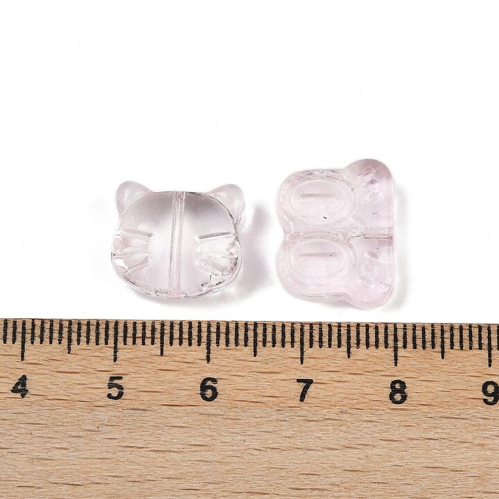 Margele de sticla gradient forme mixte 8-23x8-20mm - roz (50 grame)