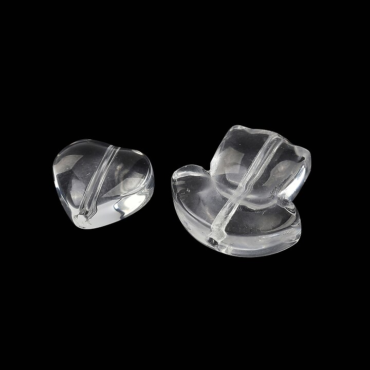 Margele de sticla gradient forme mixte 8-23x8-20mm - alb (50 grame)