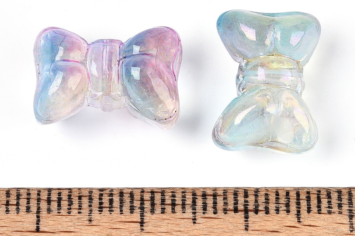 Margele de sticla fundita 10x14mm - degradee liliac (50 grame)