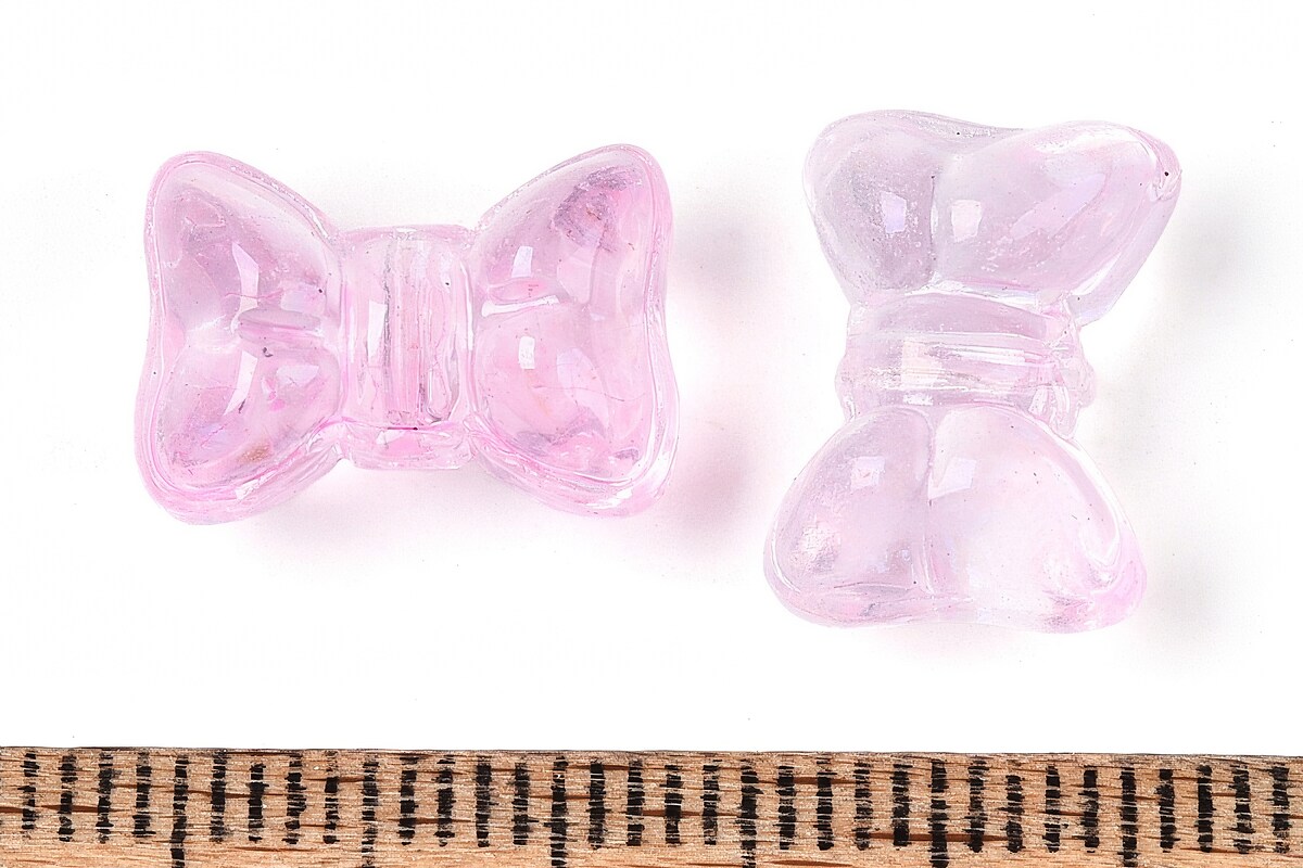 Margele de sticla fundita 10x14mm - roz (50 grame)