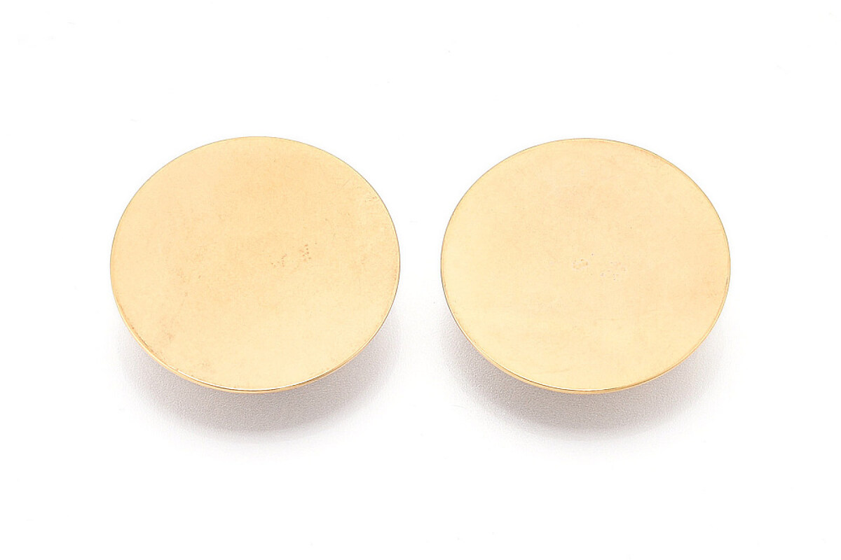 Baza brosa otel inoxidabil 304 auriu cu platou pentru cabochon 30mm