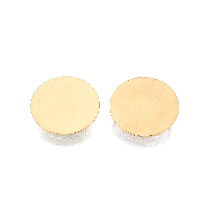 Baza brosa otel inoxidabil 304 auriu cu platou pentru cabochon 25mm
