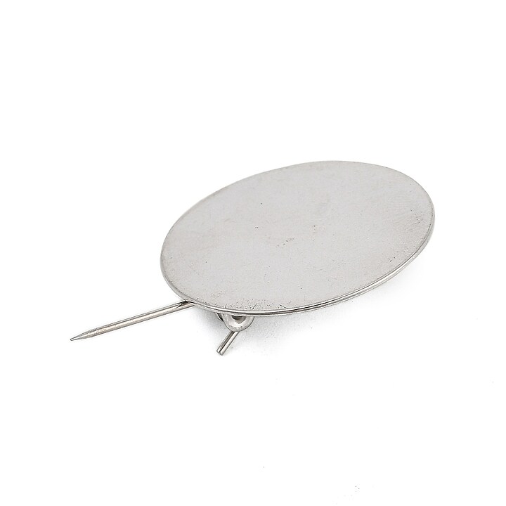 Baza brosa otel inoxidabil 304 cu platou pentru cabochon 25mm