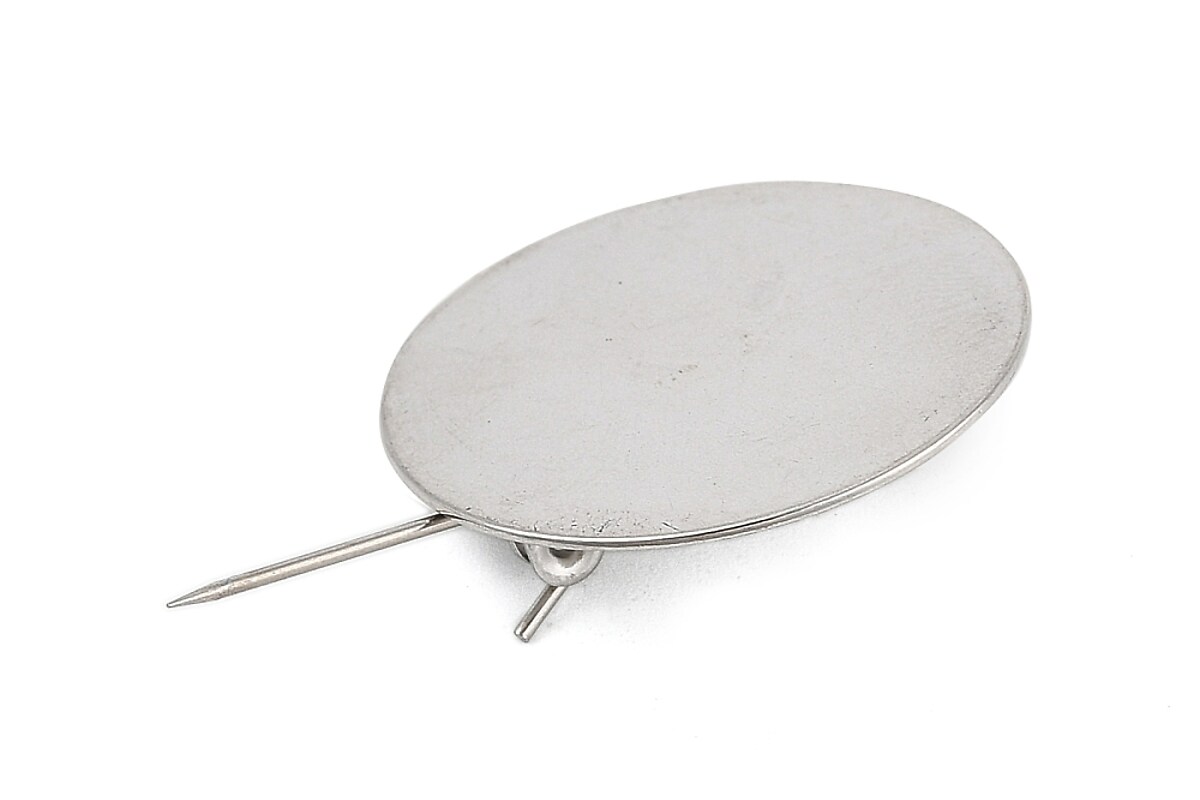Baza brosa otel inoxidabil 304 cu platou pentru cabochon 25mm