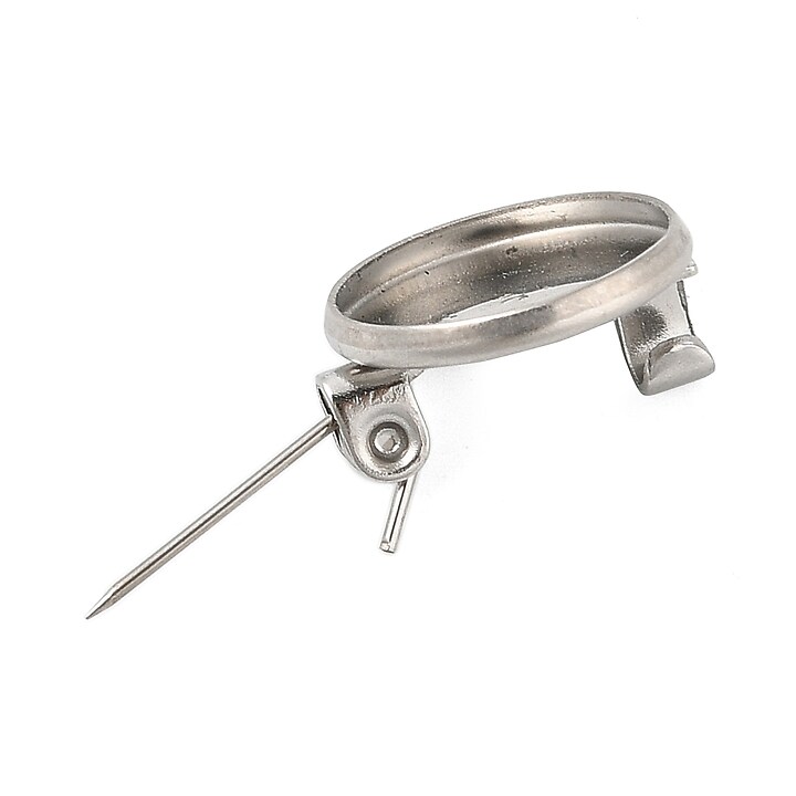 Baza brosa otel inoxidabil 304 cu platou pentru cabochon 12mm