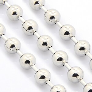 Lant otel inoxidabil 304, cu bile de 6mm (49cm)