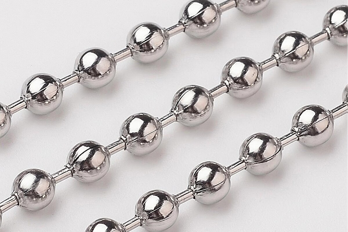 Lant otel inoxidabil 304, cu bile de 3,2mm (49cm)